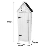 Wooden Garden Shed – White