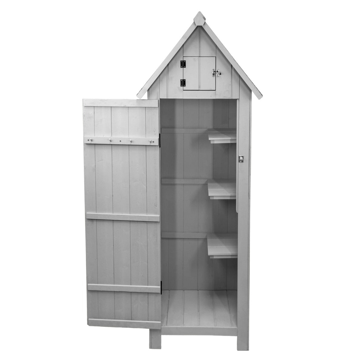 Wooden Garden Shed – Grey