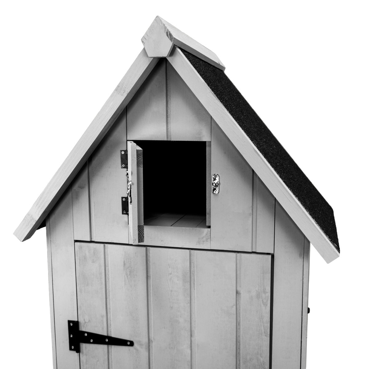 Wooden Garden Shed – Grey