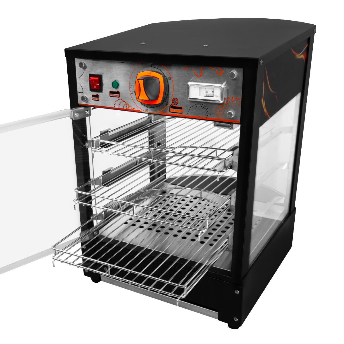 Commercial Food Warmer Glass Pizza Display