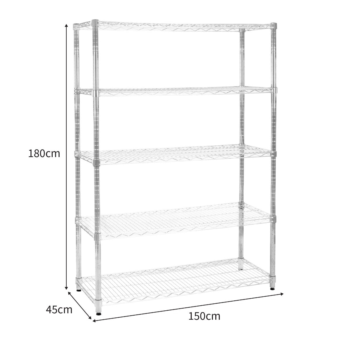 KuKoo Wire Racking - 45cm x 150cm x 180cm