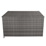 Rattan Cushion Storage Box - Grey