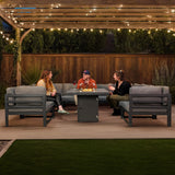 Modular Garden Furniture Set With Fire Pit