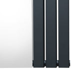 Flat Mirror Radiator - 1800mm x 425mm - Anthracite Grey