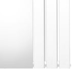 Flat Mirror Radiator - 1800mm x 425mm - White