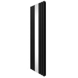 Flat Mirror Radiator - 1800mm x 565mm - Black