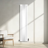 Oval Mirror Radiator - 1800mm x 380mm - White