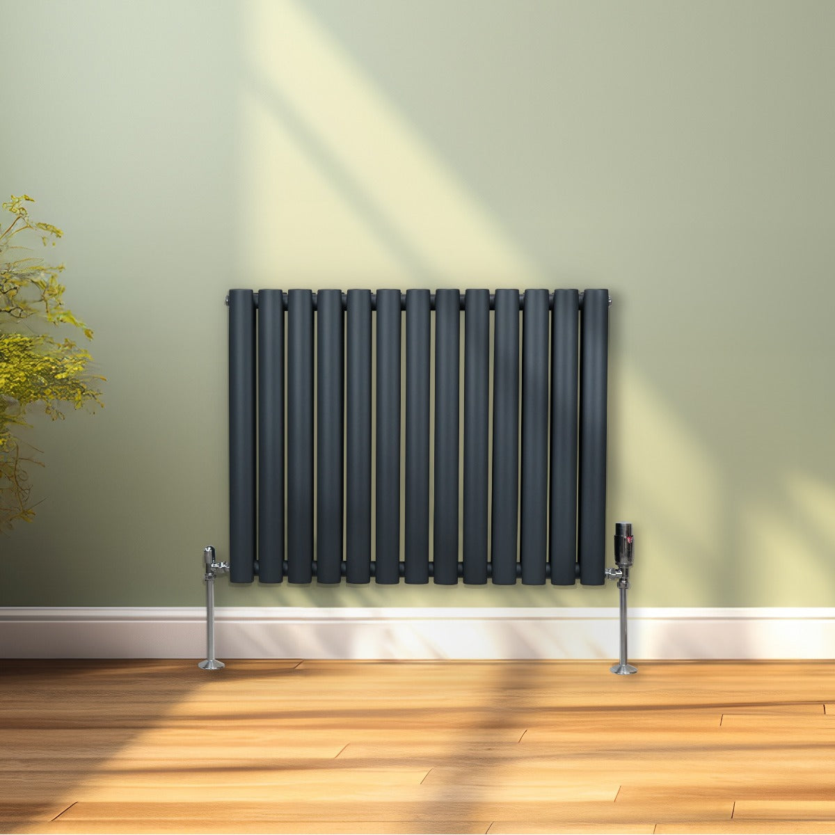 Oval Column Radiator – 600mm x 780mm – Anthracite Grey