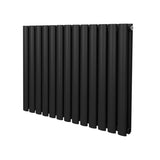 Oval Column Radiator – 600mm x 780mm – Black