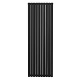 Oval Column Radiator – 1800mm x 600mm – Black