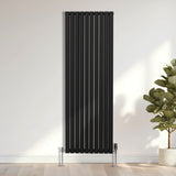 Oval Column Radiator – 1800mm x 600mm – Black