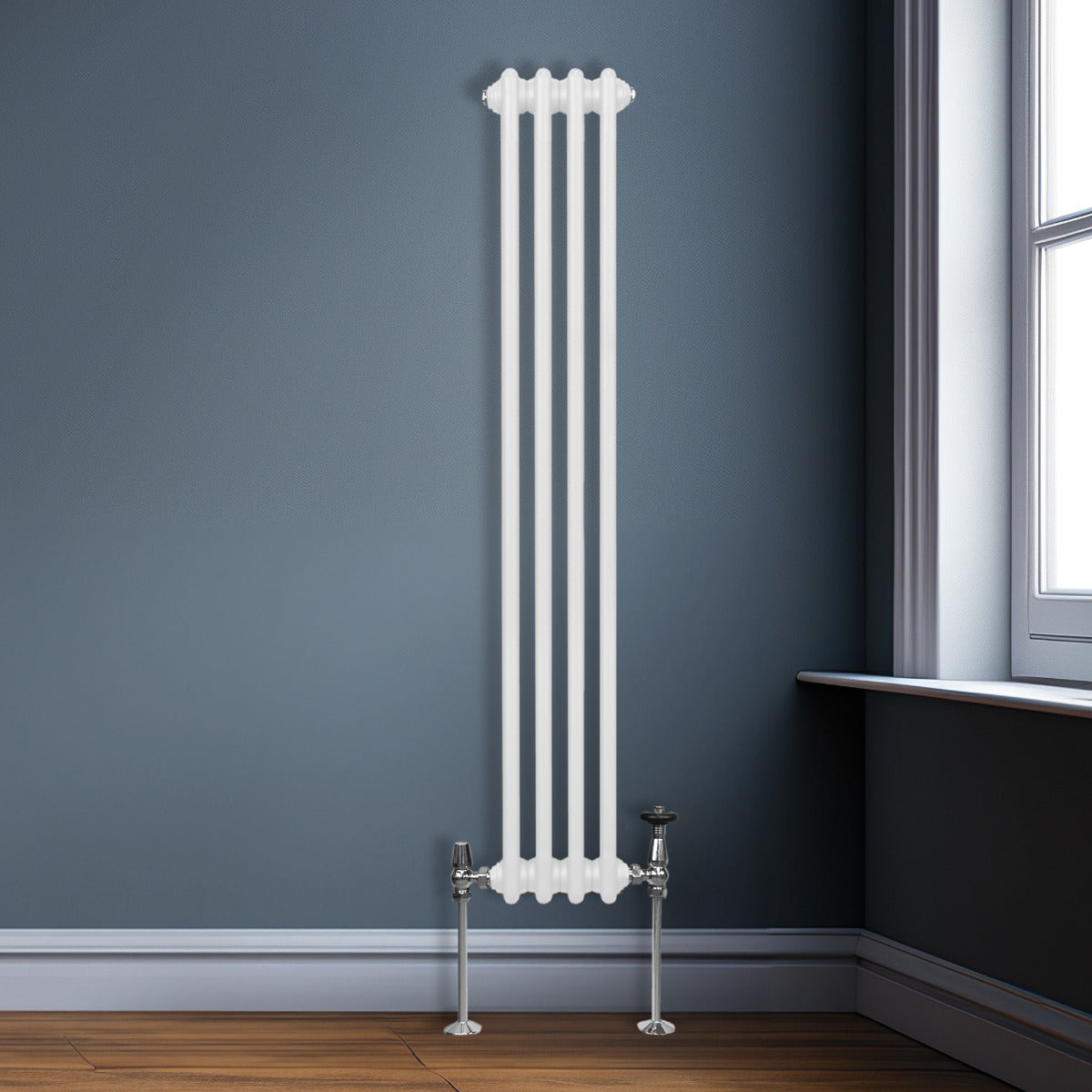 Traditional 3 Column Radiator - 1500 x 202mm - White