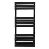 Flat Panel Towel Radiator – 1200mm x 500mm – Black