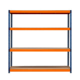 S-Rax 4 Shelf Racking - 180cm x 180cm x 60cm