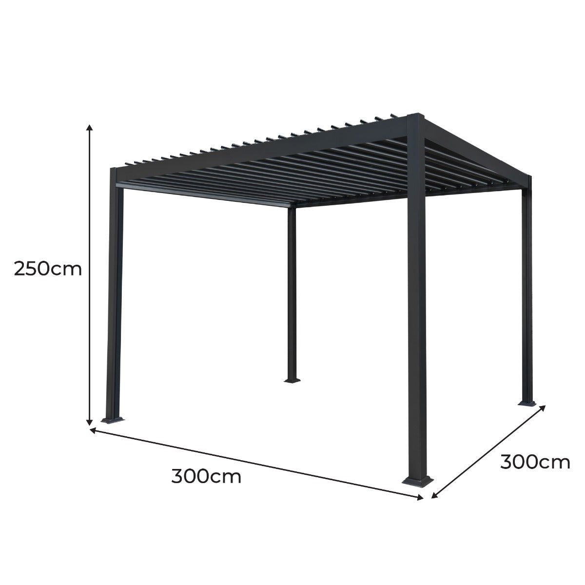 Aluminium Pergola 3m x 3m