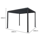 Aluminium Pergola 3m x 3m