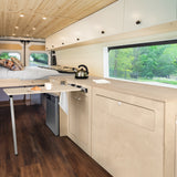 Camper Kitchen Pod & Silver Compressor Fridge - RHD