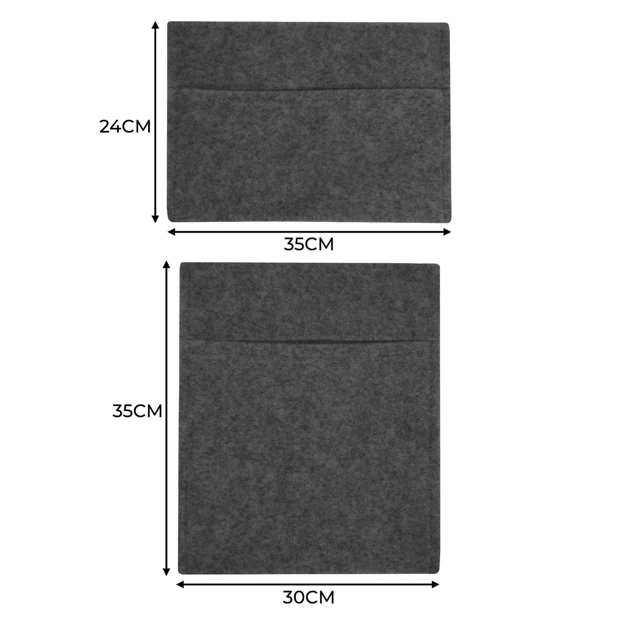 Van Carpet Lining & Storage Pouches - Anthracite Grey