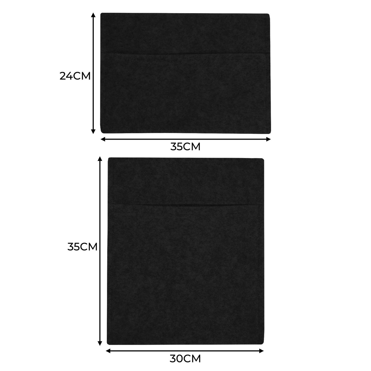 Van Carpet Lining & Storage Pouches - Black