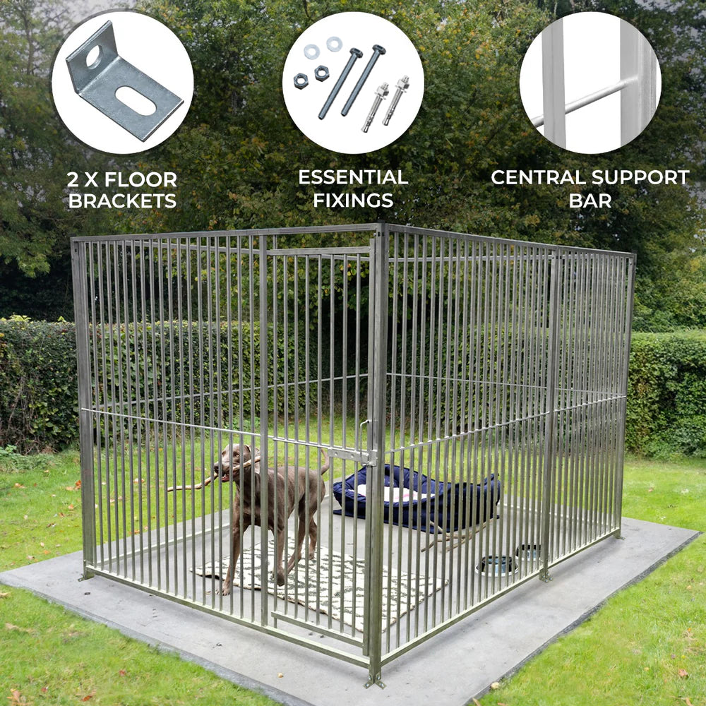 1m Dog Run Panel – 8cm Bar Spacing