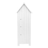 Wooden Garden Shed - White