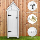 Wooden Garden Shed - White