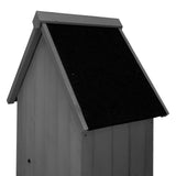 Wooden Garden Shed - Grey