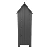 Wooden Garden Shed - Grey