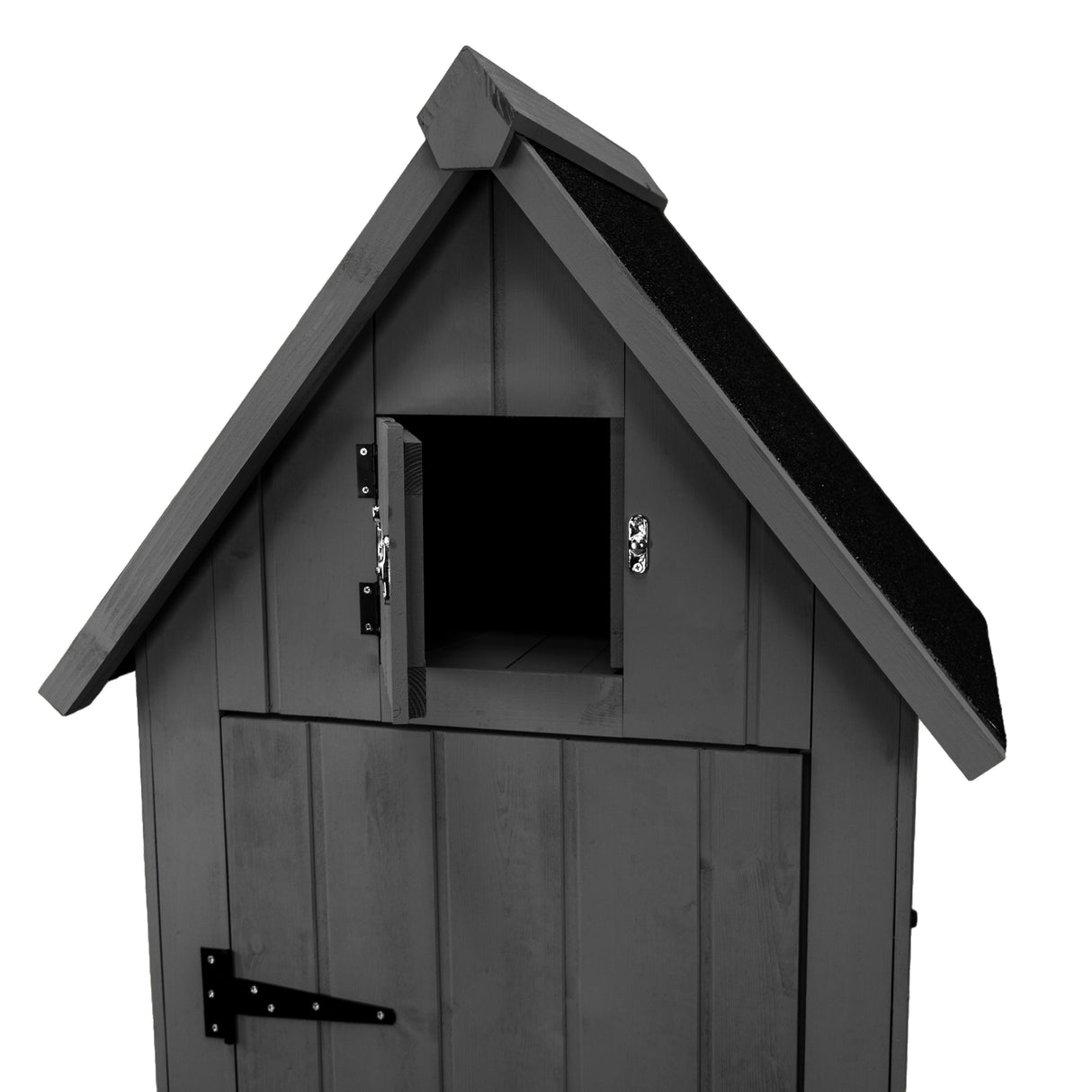 Wooden Garden Shed - Grey