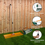 100cm Lawn Leveller & Aerator – Orange