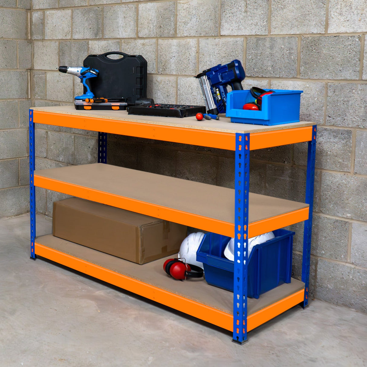 S-Rax 3 Tier Workbench - 150cm x 60cm x 90cm