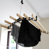 Clothing Airer Ceiling Pulley - Black - 1.5m