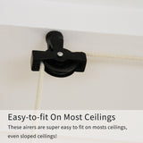 Clothing Airer Ceiling Pulley - Black - 1.5m