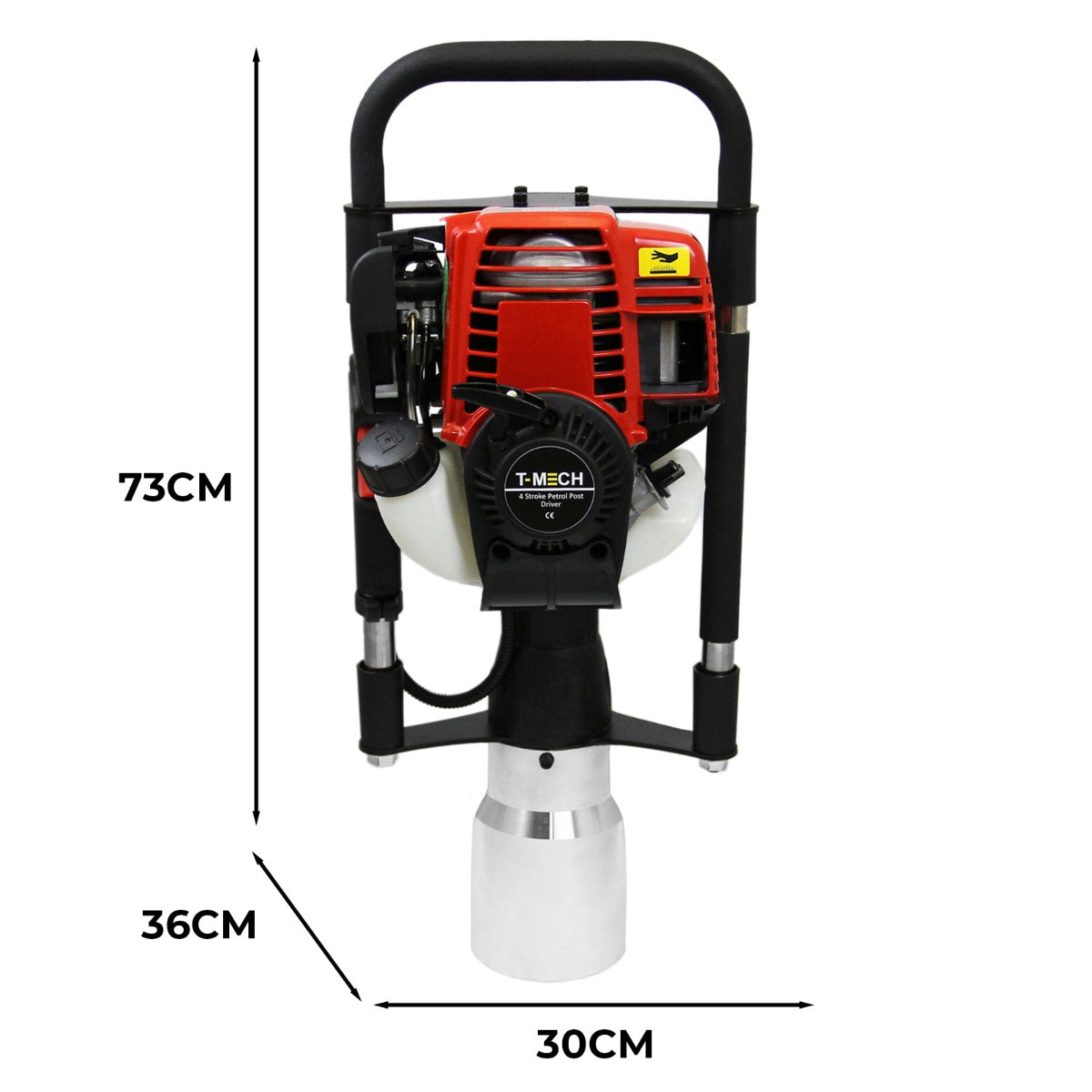 T-Mech 4-Stroke Petrol Post Driver 120mm