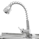 KuKoo Commercial Catering Sink Double Bowl / Right Hand Drainer