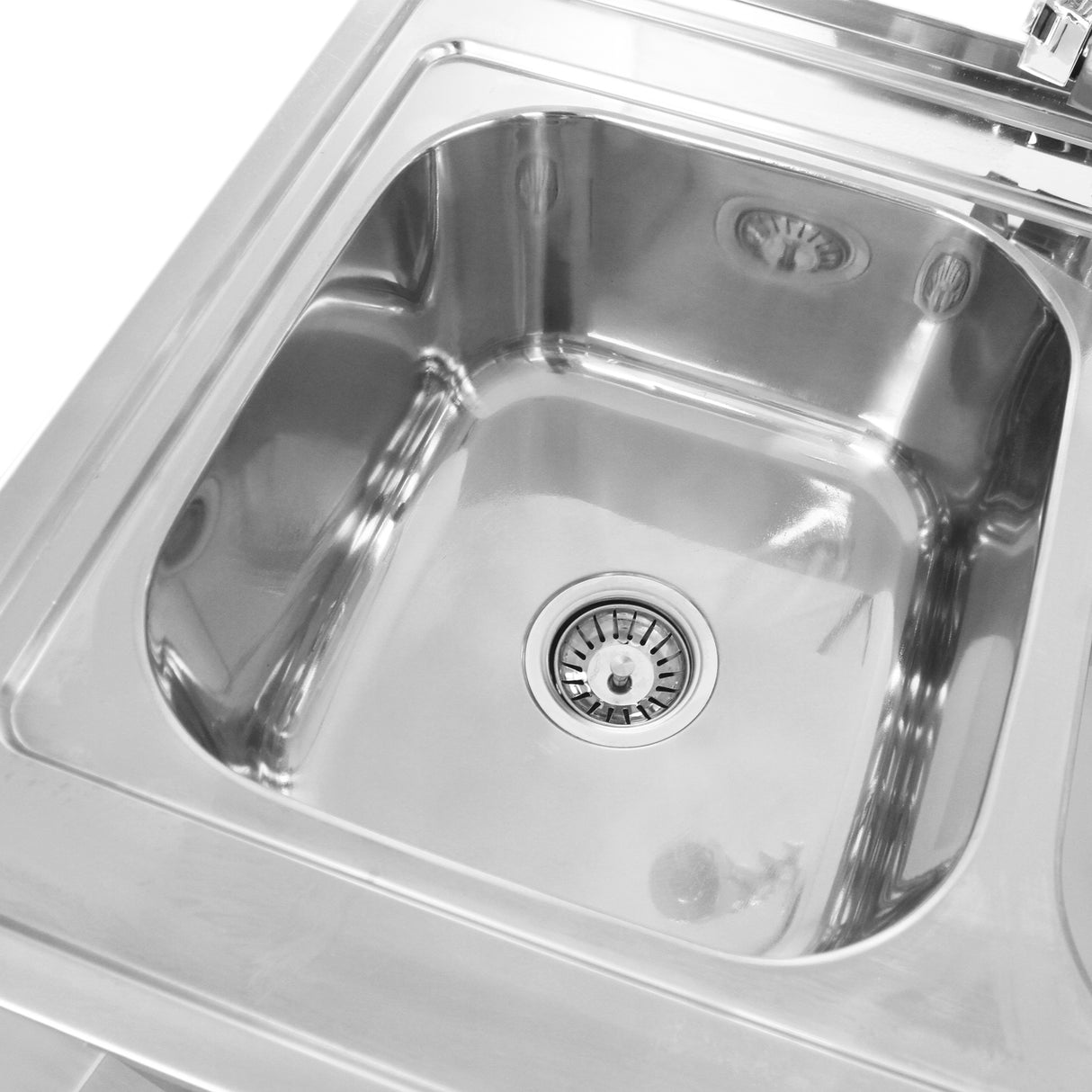 KuKoo Commercial Catering Sink Double Bowl / Right Hand Drainer