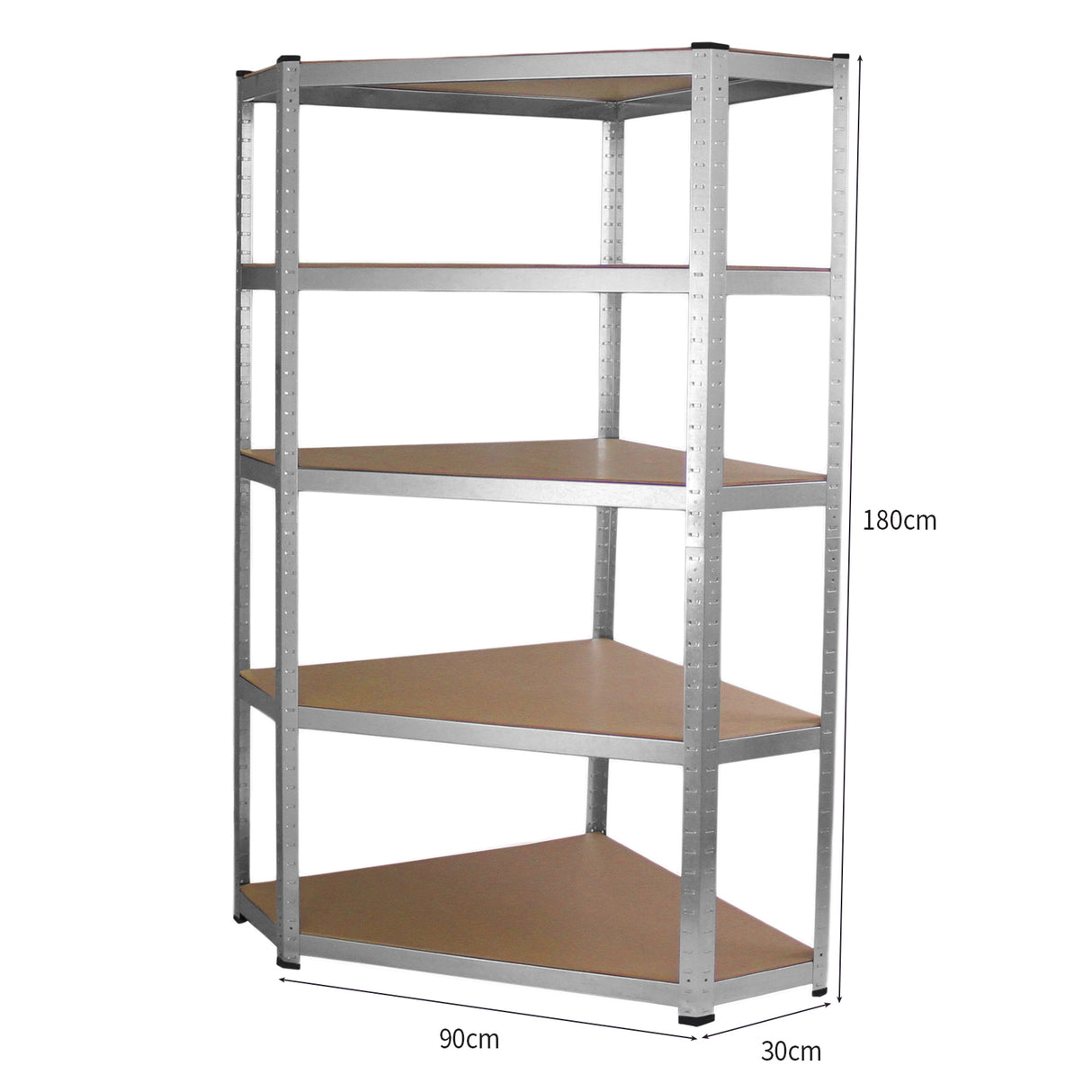 Galwix 90cm Racking Bundle: Corner Shelving and 2 Garage Racking Bays