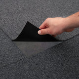 40 x Carpet Tiles Charcoal Black 10m2