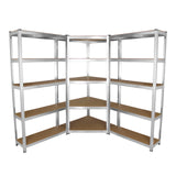 Galwix 90cm Racking Bundle: Corner Shelving and 2 Garage Racking Bays