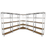 Galwix 90cm Racking Bundle: Corner Shelving and 4 Garage Racking Bays