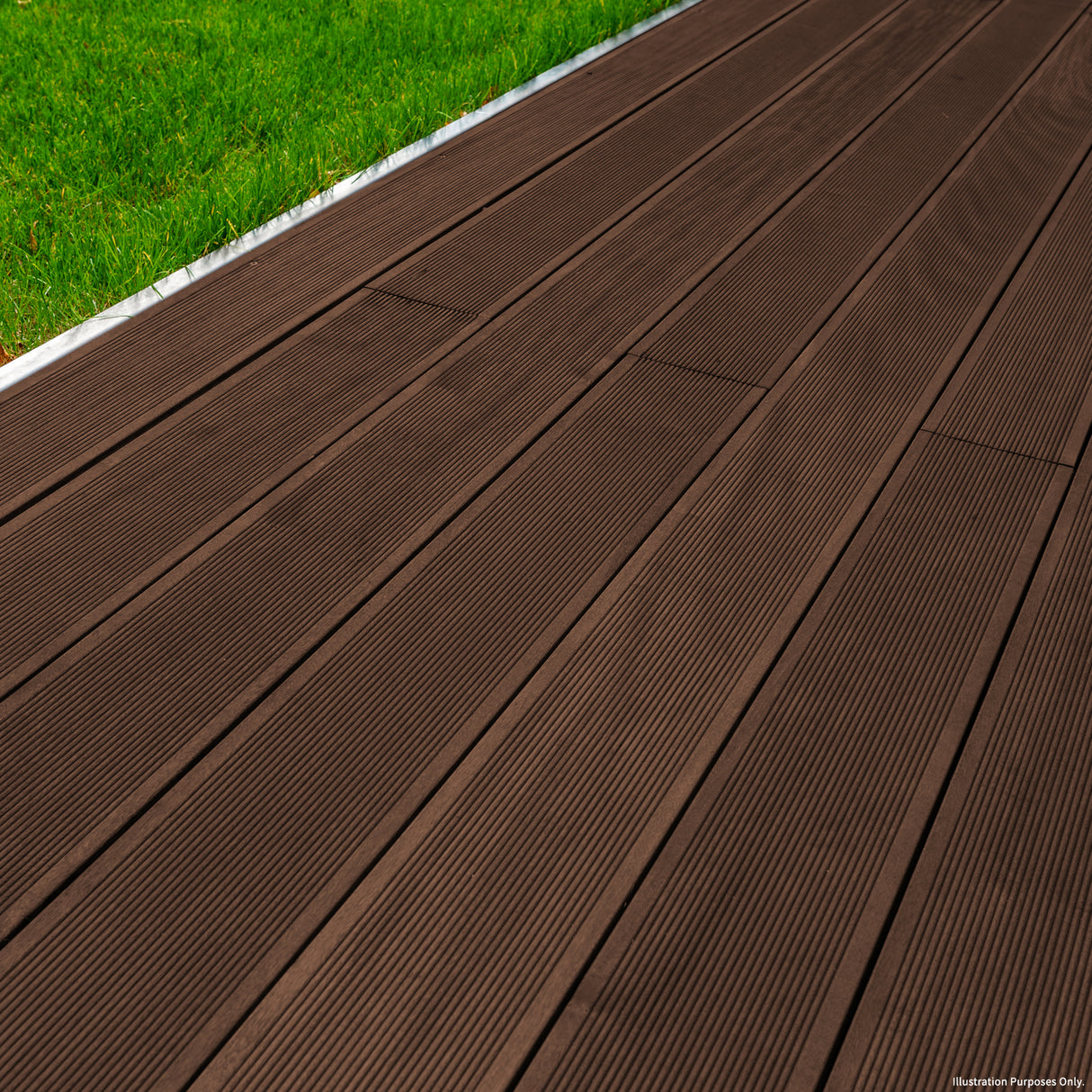 Jardí Composite Decking - 6 SQM - Conker Brown