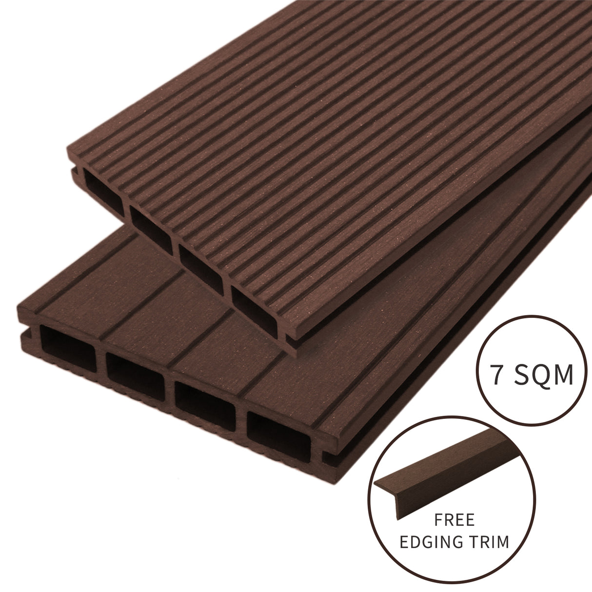 Jardí Composite Decking - 7 SQM - Conker Brown