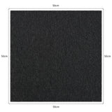 40 x Carpet Tiles Charcoal Black 10m2