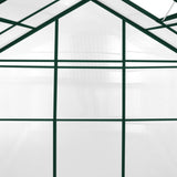Greenhouse Polycarbonate 6ft x 4ft With Base (Green)