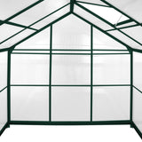 Greenhouse Polycarbonate 6ft x 6ft With Base (Green)