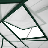 Greenhouse Polycarbonate 6ft x 6ft With Base (Green)