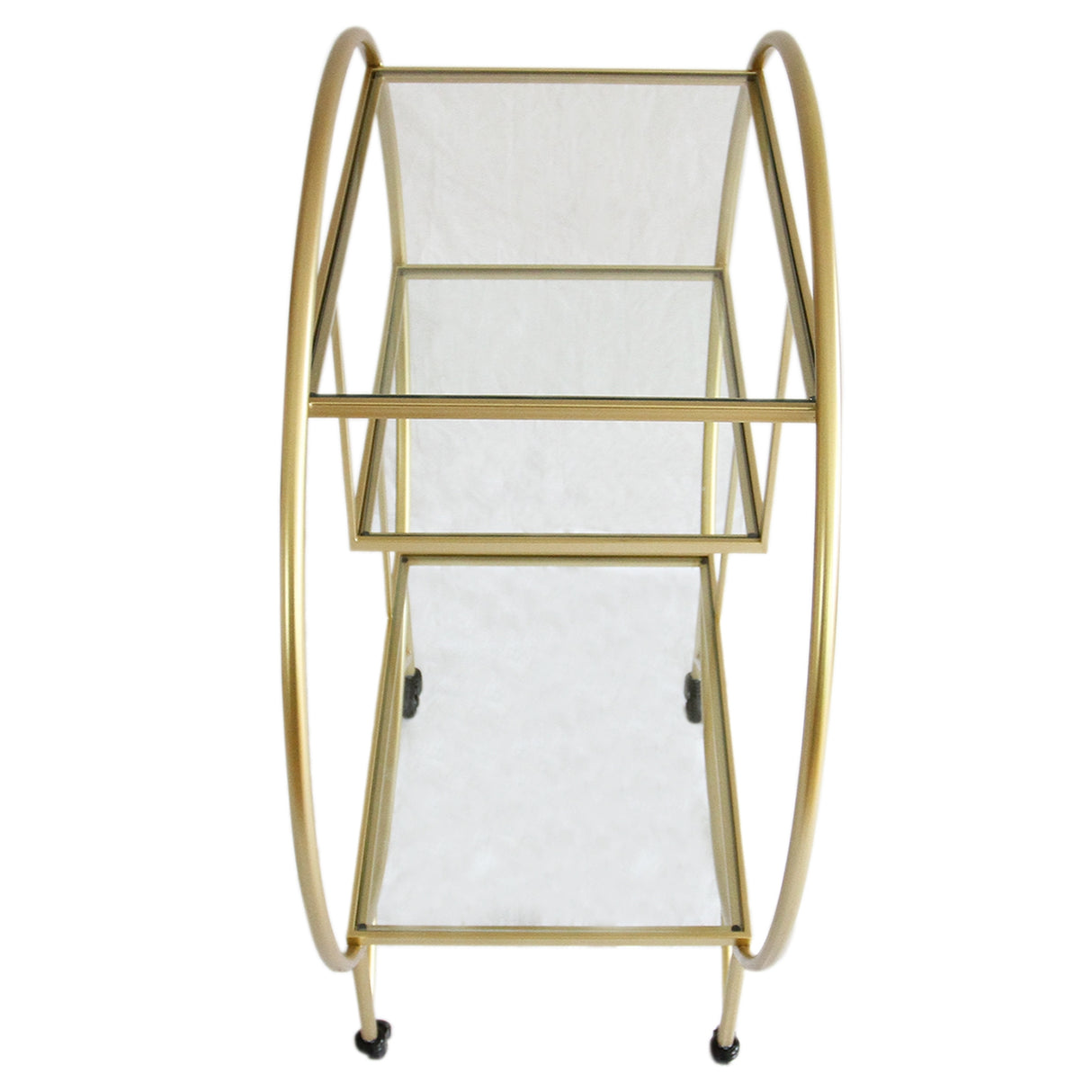 Gold Drinks Trolley Bar Cart - Large