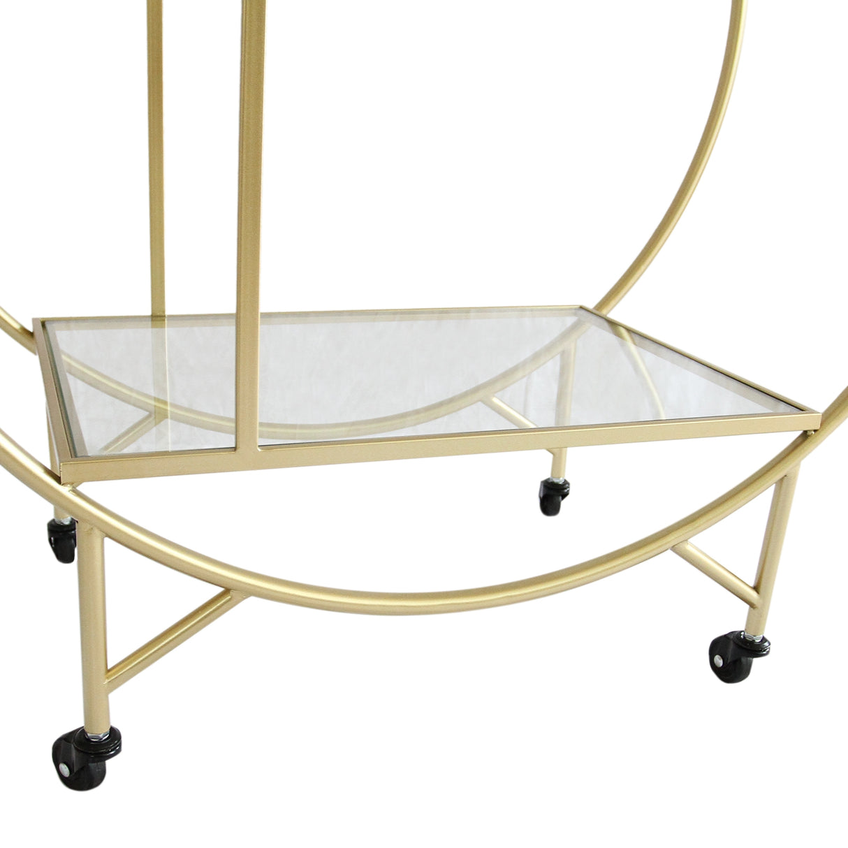 Gold Drinks Trolley Bar Cart - Large