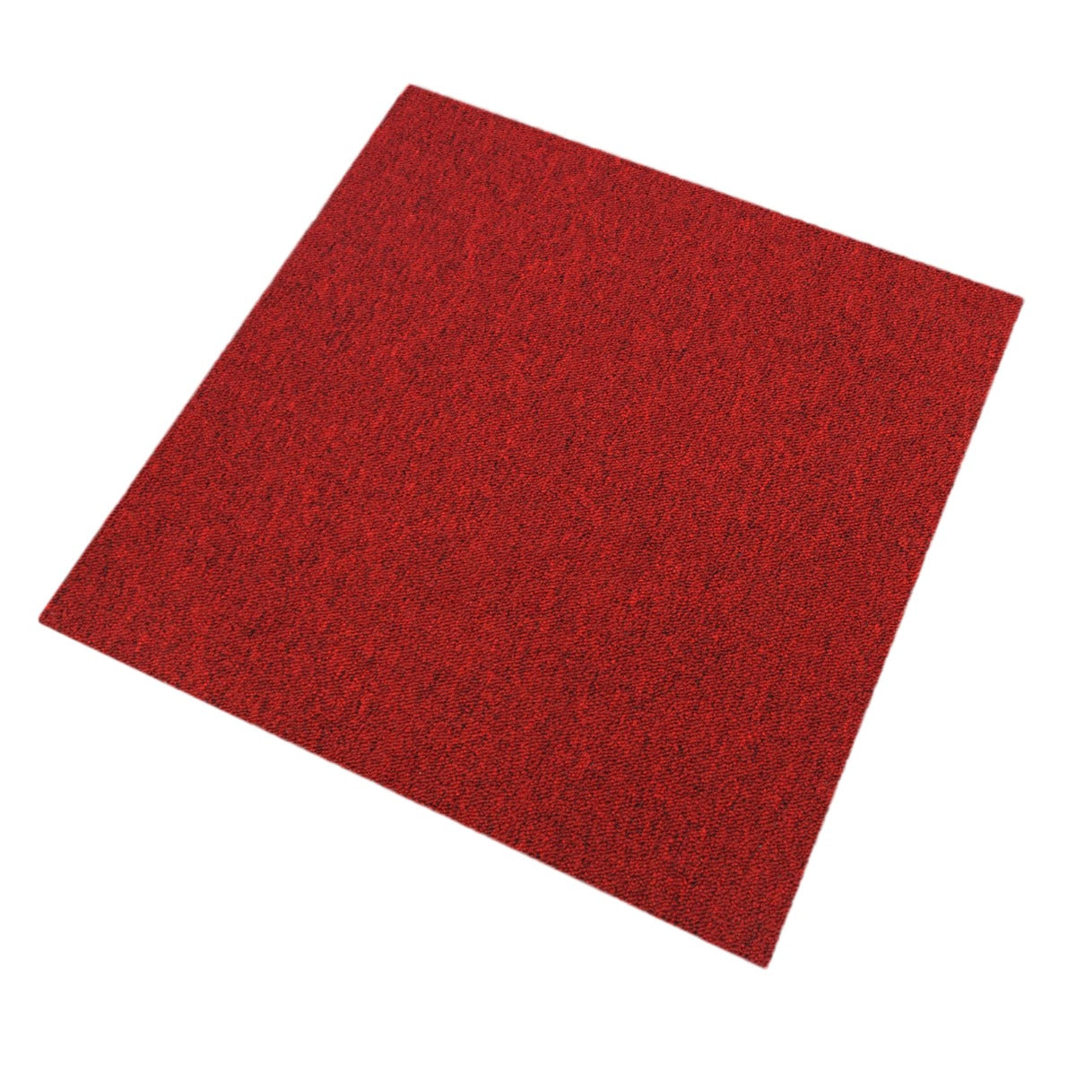 40 x Carpet Tiles 10m2 / Scarlet Red & Charcoal Black