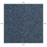 40 x Carpet Tiles 10m2 / Storm Blue & Platinum Grey